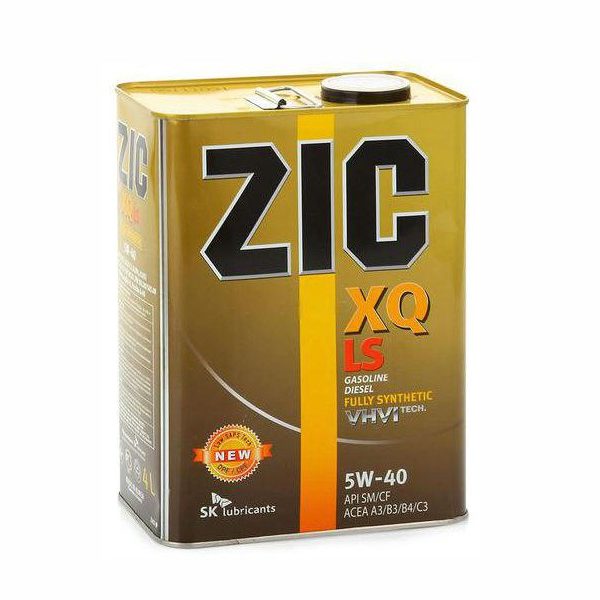 Моторное масло Zic XQ LS 5w40 синтетическое (4 л)